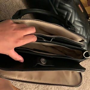 Black 3  section purse